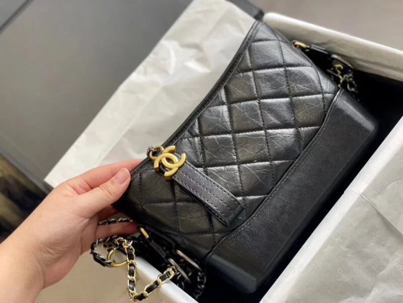 Black Hobo Bag F811
