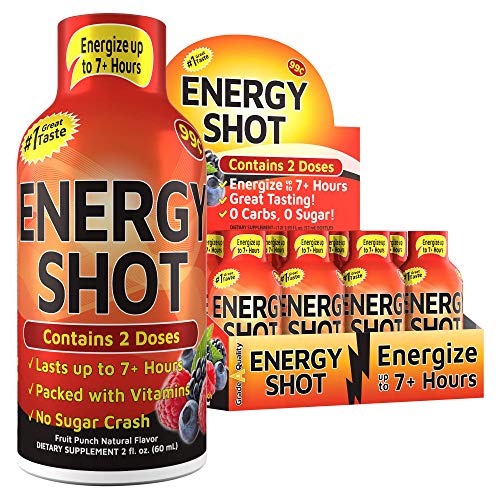 Fruit Punch Flavor 1.93 Fl Oz 12 Count Vitamin Energy Shots B29407