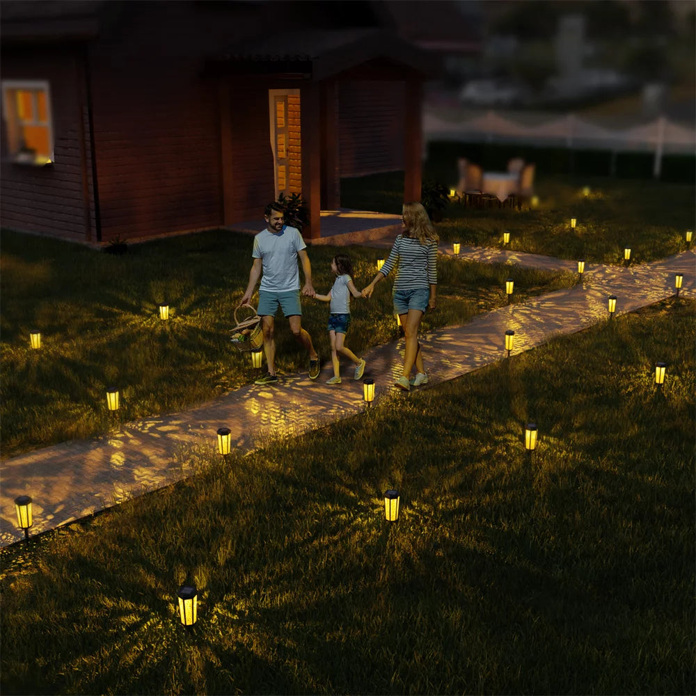 Solar Color Change Pathway Lights, 6 Pack Waterproof Low Voltage Landscape Path Light E68815