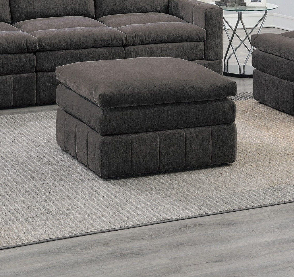 5pc Modular Fabric Sofa Set with Ottoman W431