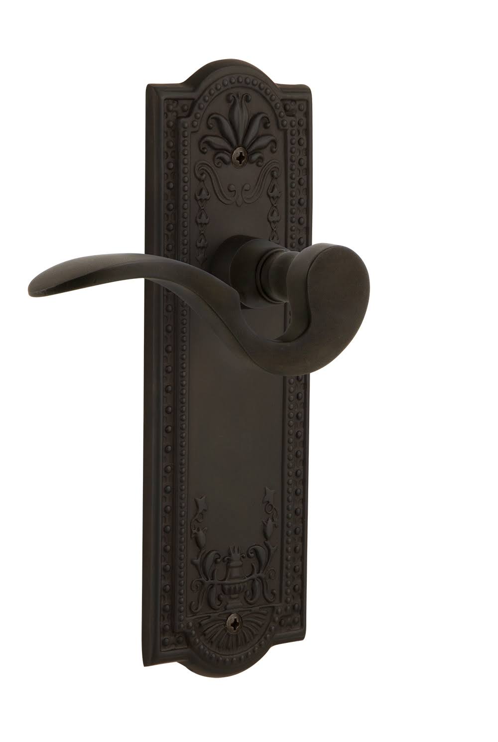 Manor Passage Door Lever Set with Oil-Rubbed Bronze N164