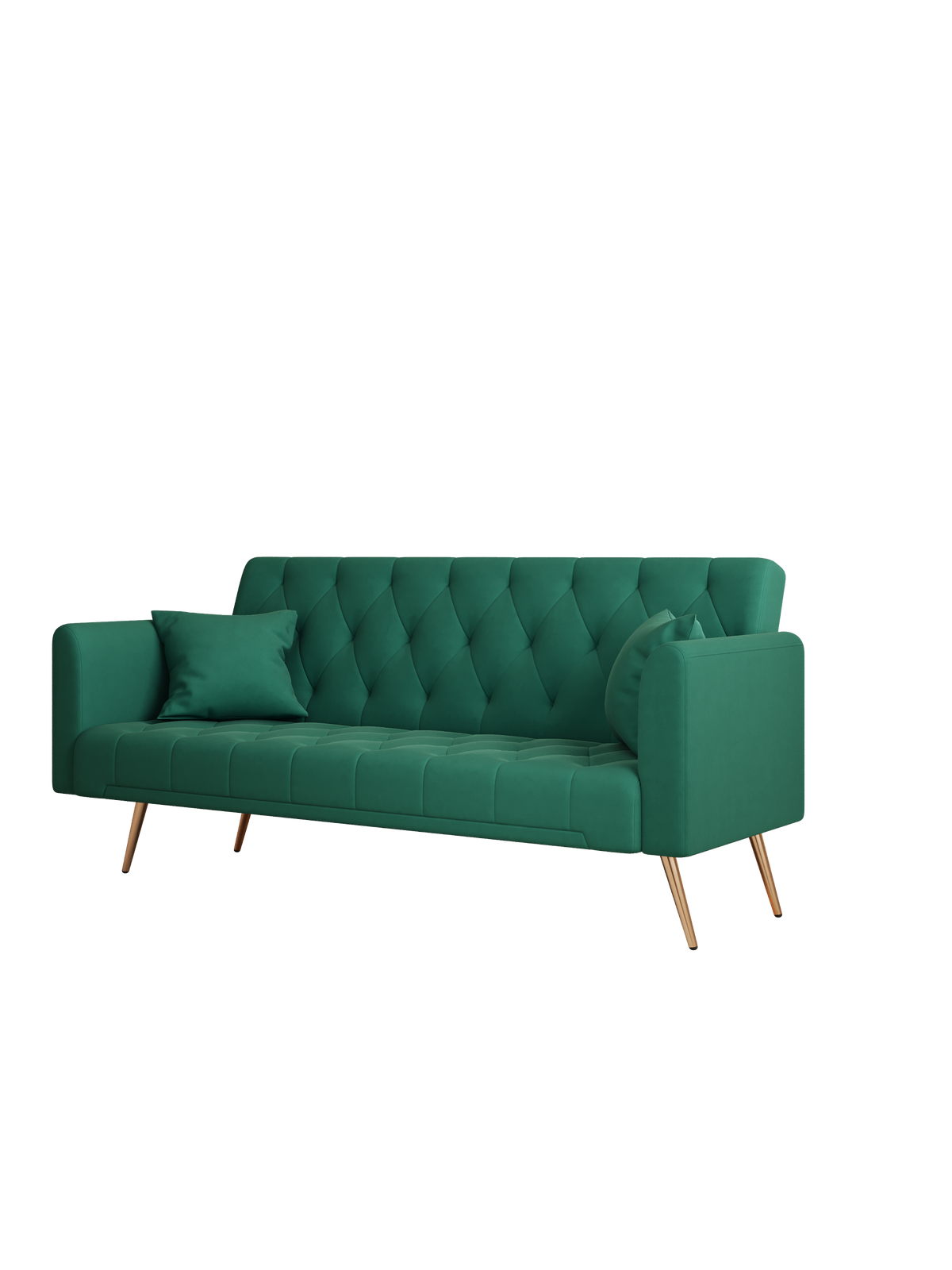 Convertible Sofa Bed Green T27686