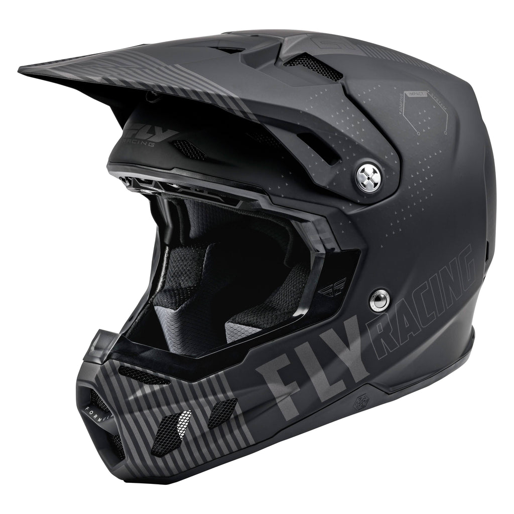 Matte Grey Black Youth Large Helmet O78480