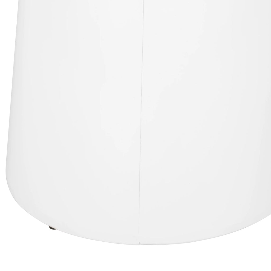 White Metal Outdoor Side Tables, Set of 2 G6621