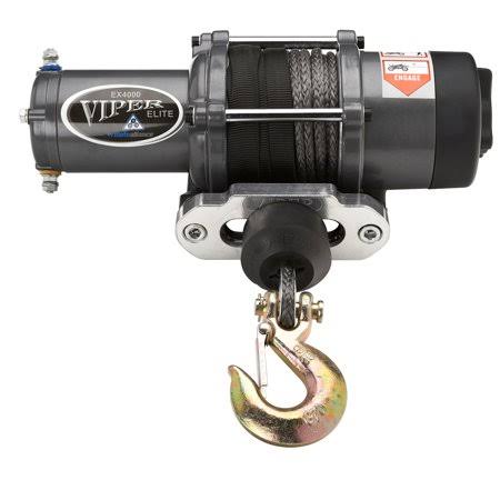 Black 4000 UTV Winch with Synthetic Rope and Wireless Remote N2937