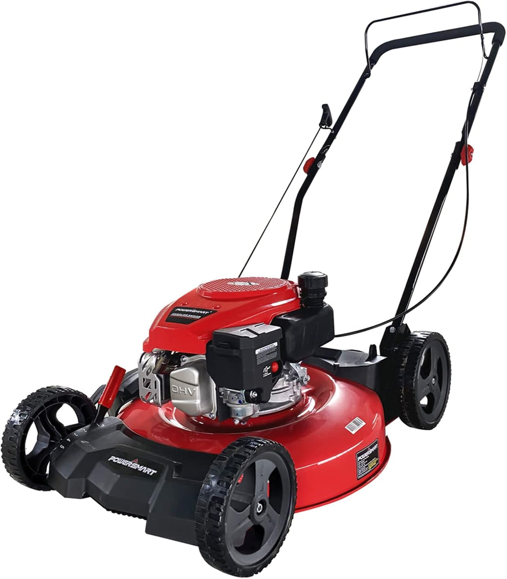 21 Inch Gas Powered Push Lawn Mower with 170cc OHV 4-Stroke Engine D557635