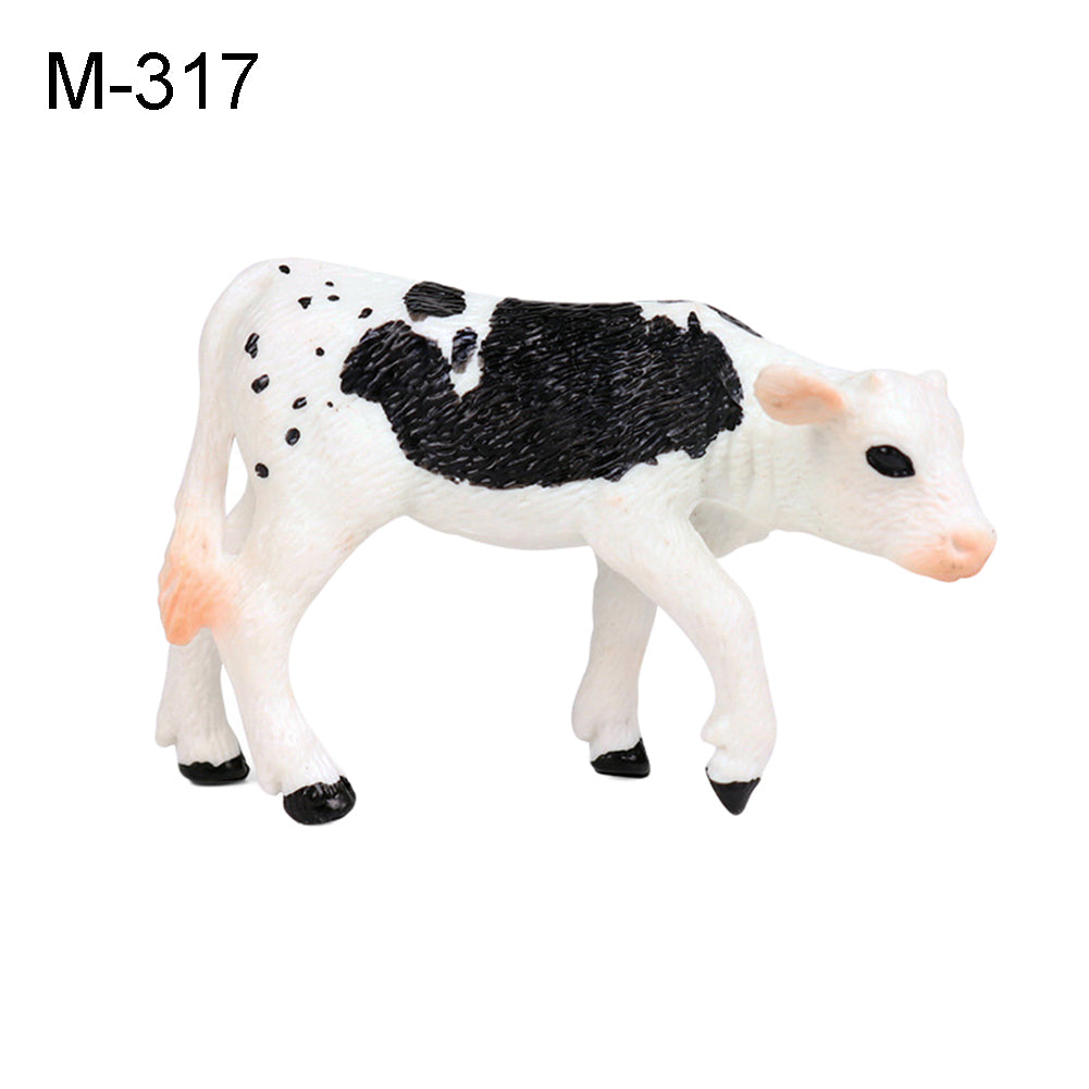 Realistic Cow Cattle Figurine Model Toy D6799