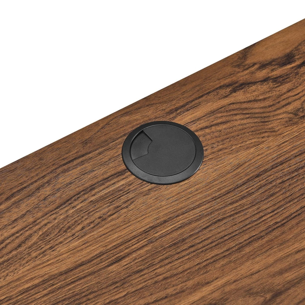 Wall Mount Wood Office Desk in Walnut Y546