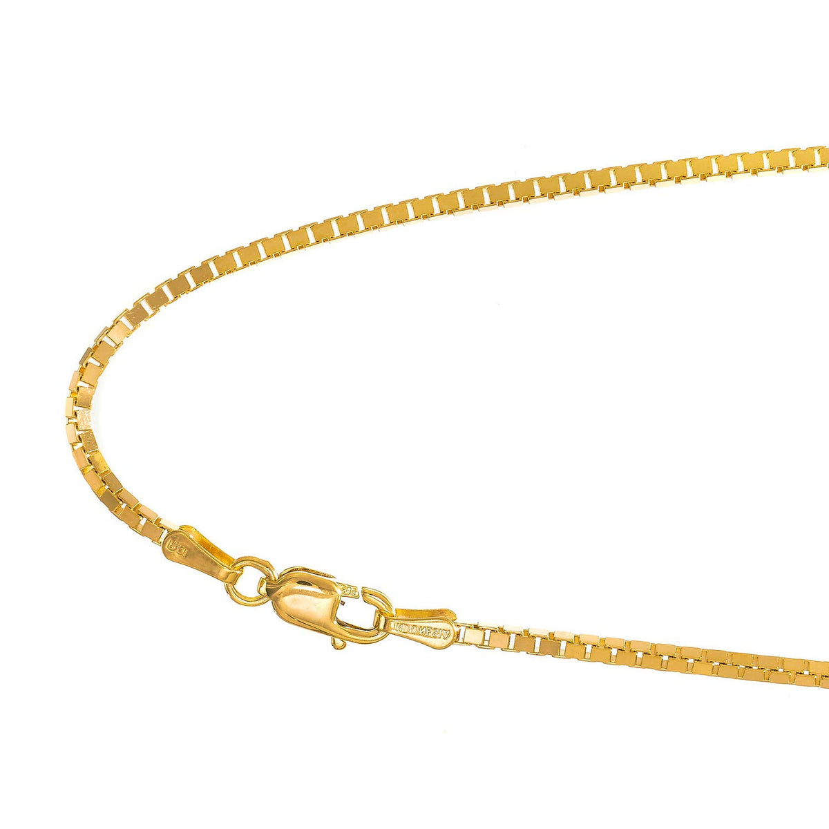 18" Yellow Gold Box Chain with Lobster Clasp A743566