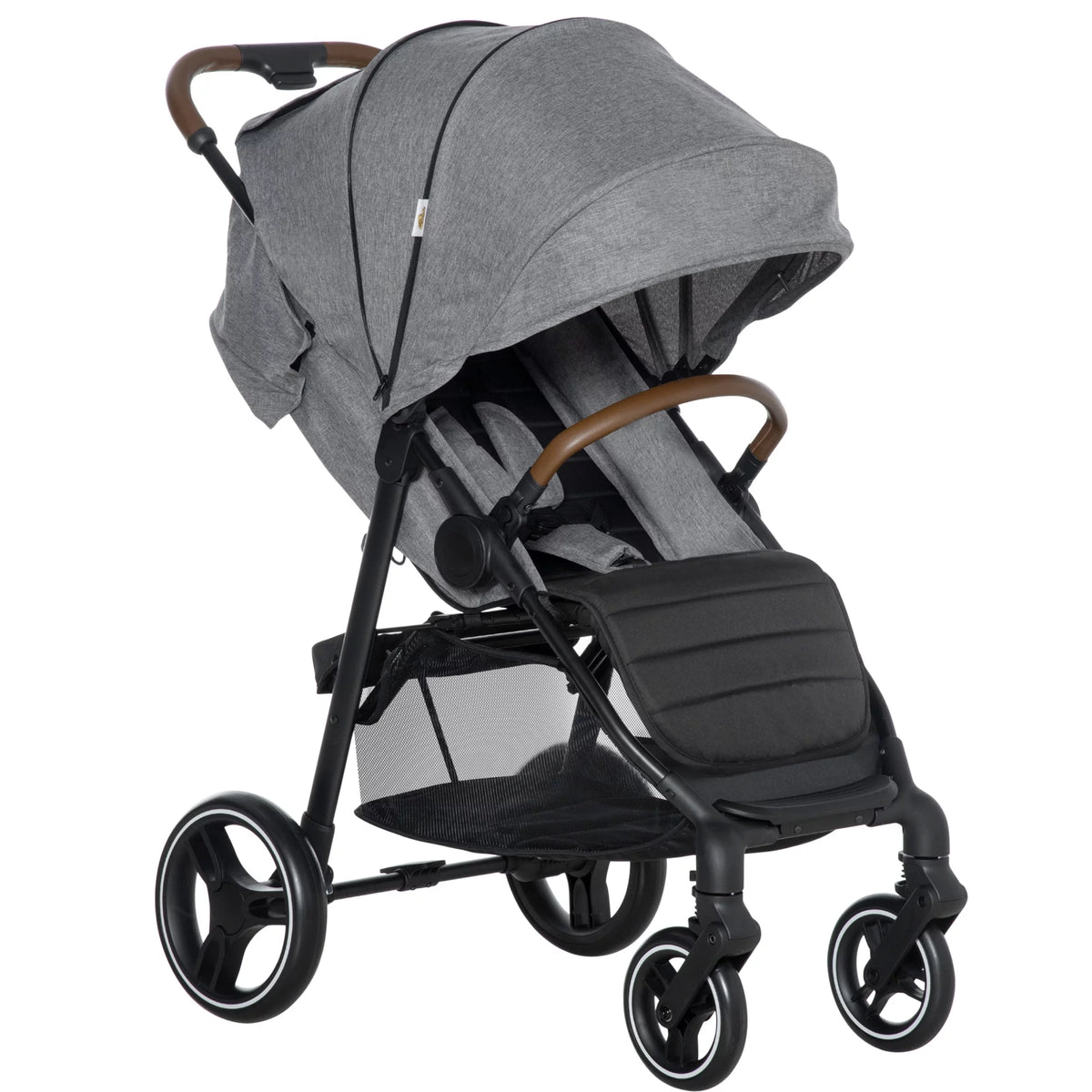 1-Click-Foldable Lightweight Black Stroller N2827