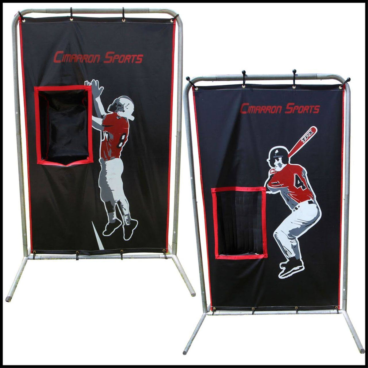 2-Sport Catcher Vinyl Backstop with Frame J60603