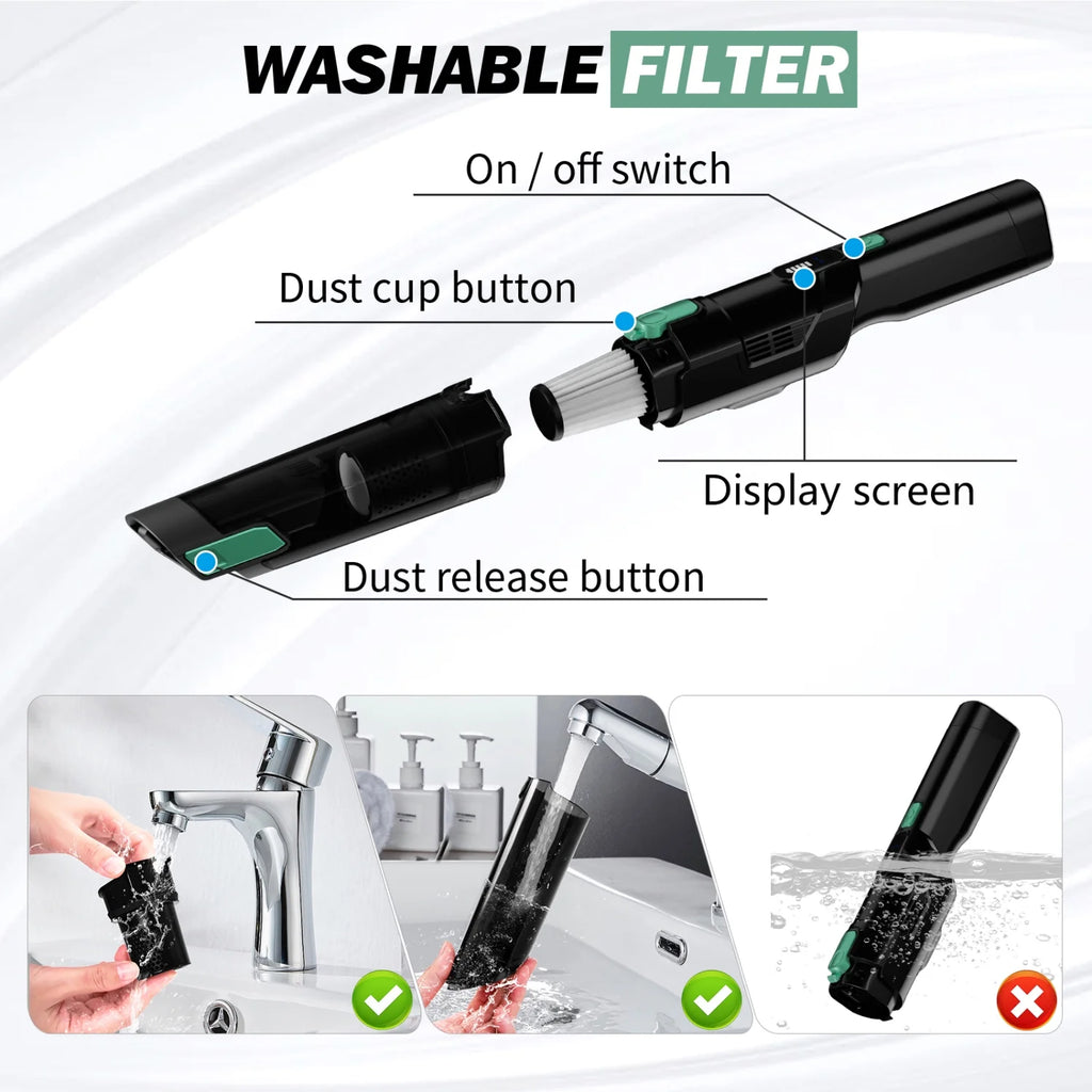 Handheld Cordless Vacuum with 15KPA Suction L76142