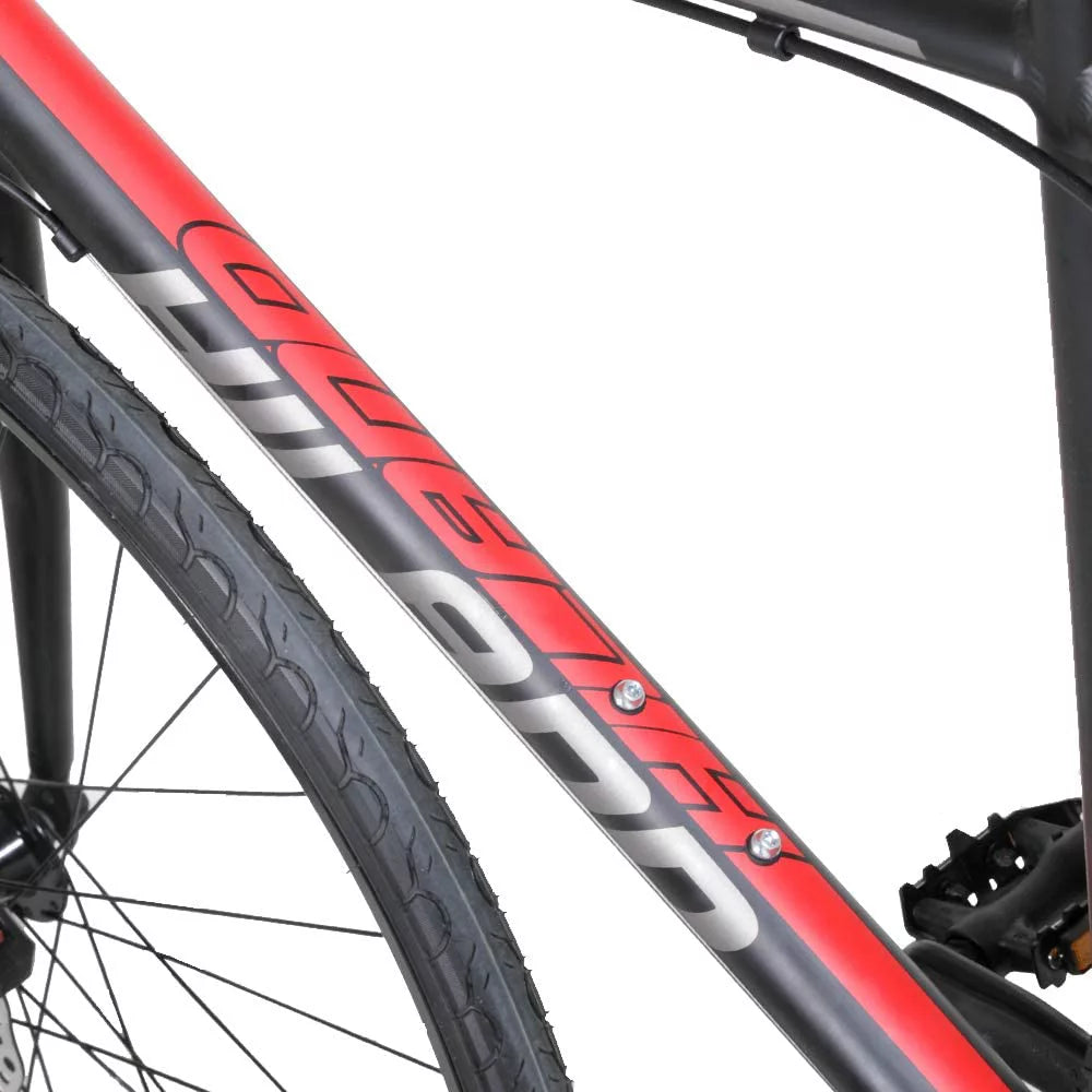 Aluminum 700C 24 speeds Disc Brake Road Bike D5671
