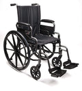 Black Flip Back Desk Arm Wheelchair with Swingaway Footrest F42453