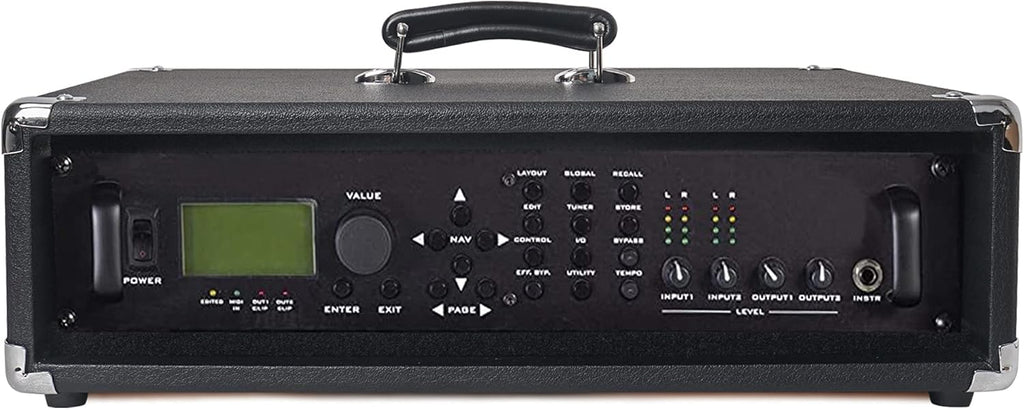 2U Amp Rack Case, 12.5 Depth, Black I146510