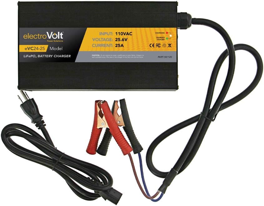 12.8V Li-ion LiFePO4 Battery Charger with Alligator Clips L351