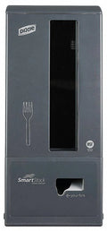 Fork Cutlery Dispenser, Gray, Capacity 160 I375