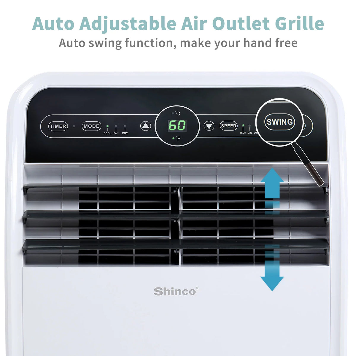7800BTU 3 in 1 Portable Air Conditioner with Remote Control P8883