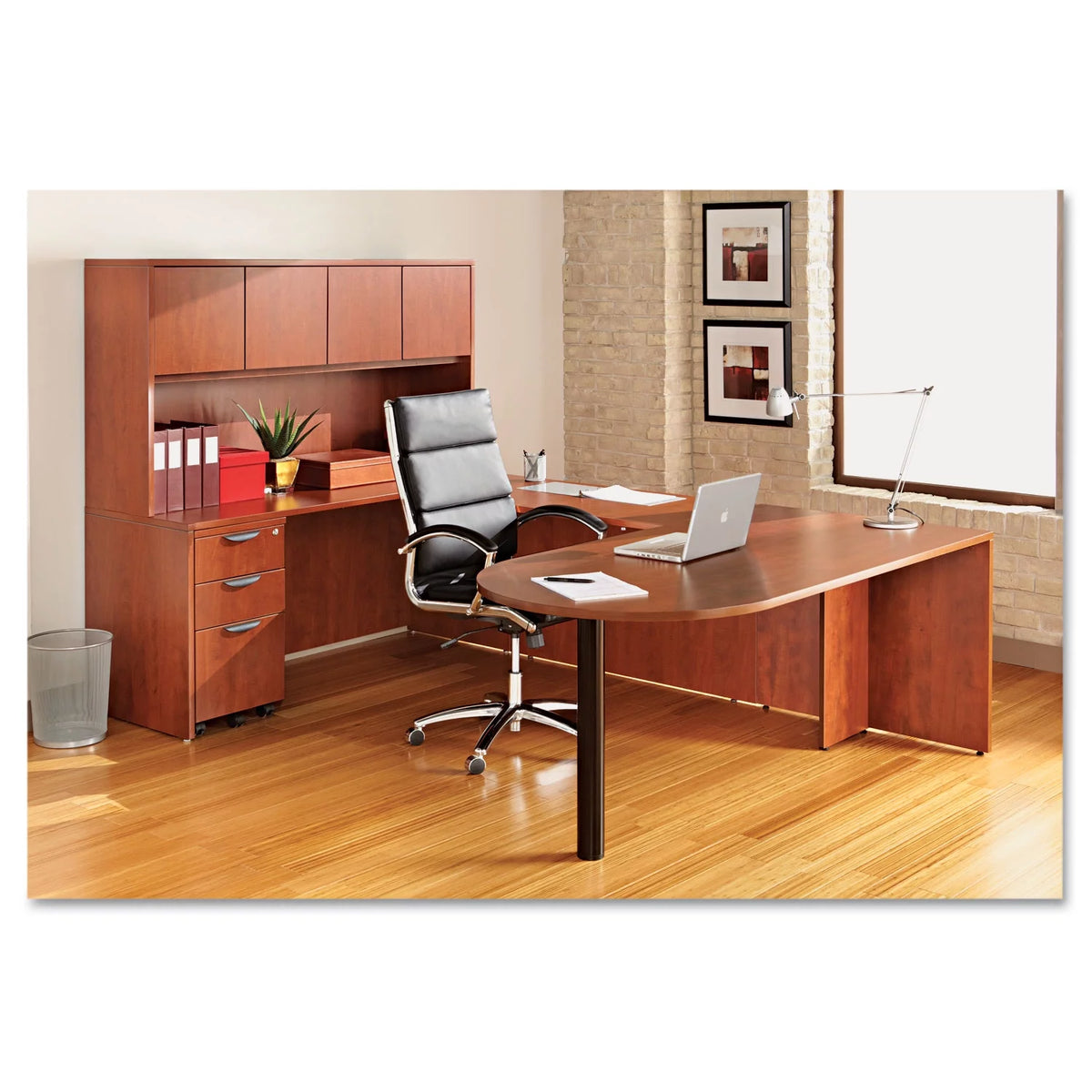 71" x 35.5" Medium Cherry Desk Z5176