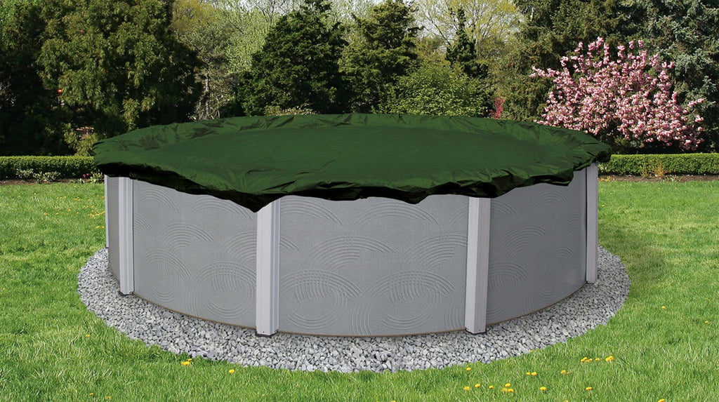 20-Year 18-ft x 34-ft Oval Above Ground Pool Winter Cover Z717