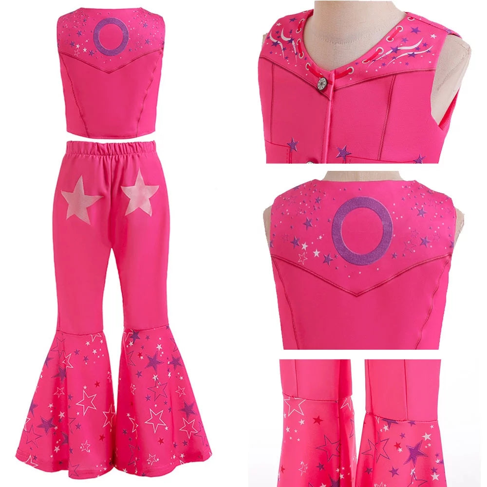 Pink Flare Pant Costume N768