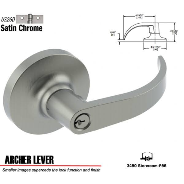 Grade 1 Cylindrical Lock A9341