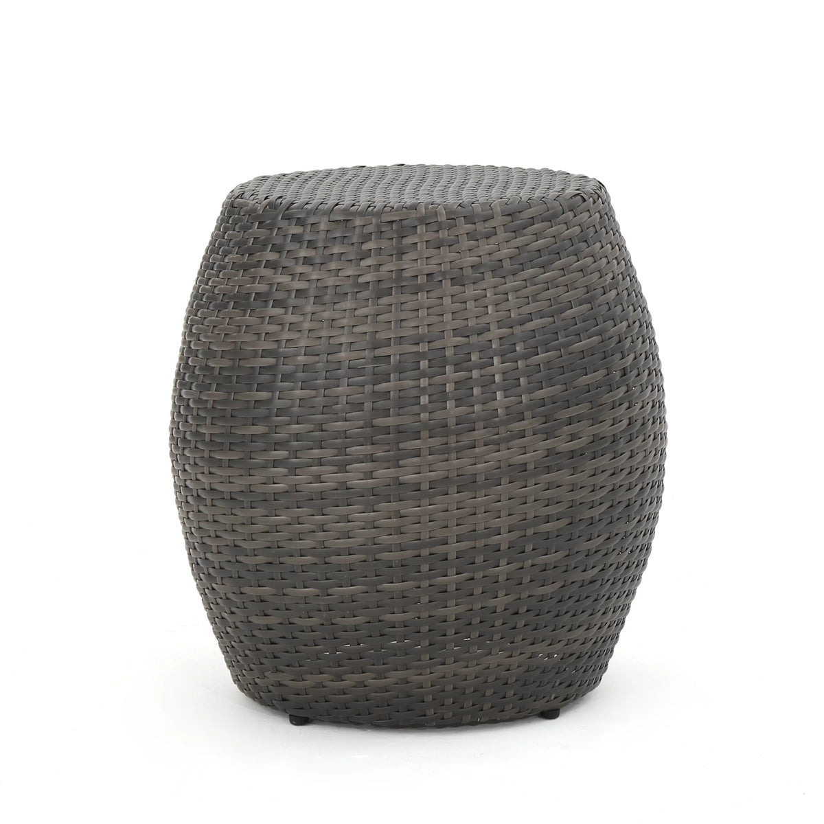 Gray Wicker Outdoor Side Table P368980