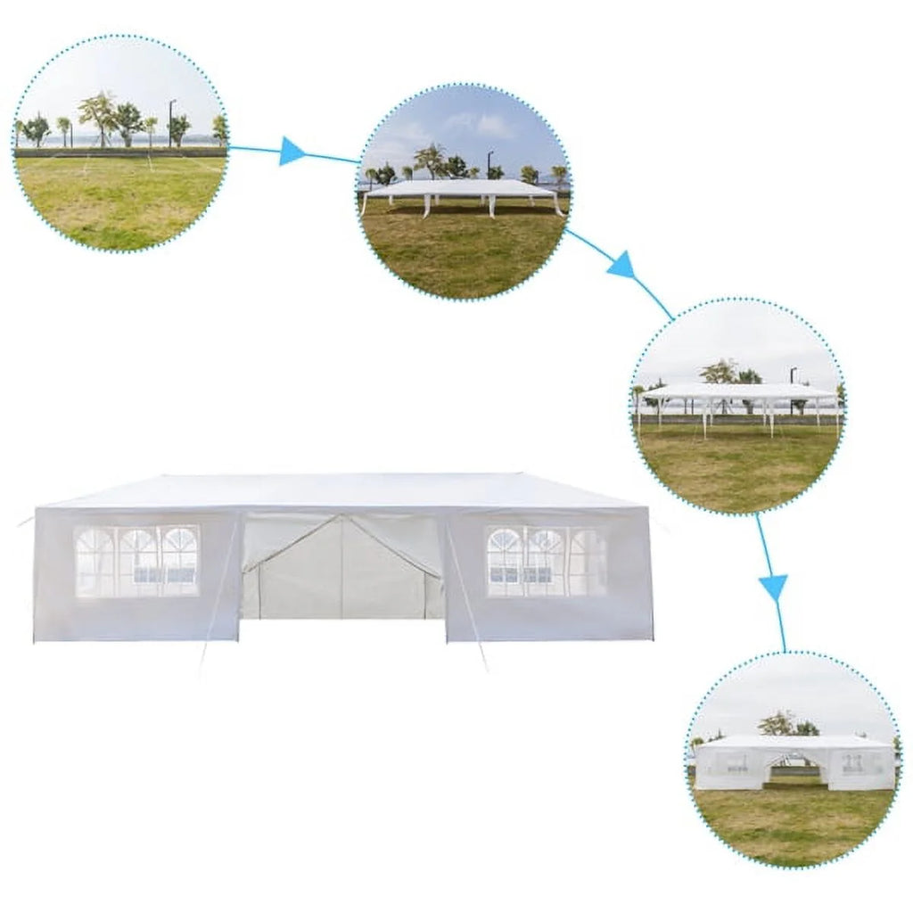 10'x30' Outdoor Canopy Tent with 8 Removable Sidewalls G4051