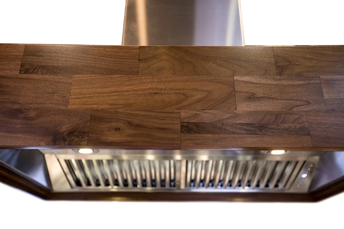 42 in. 1200 CFM Wooden Island Mount Range Hood G374233