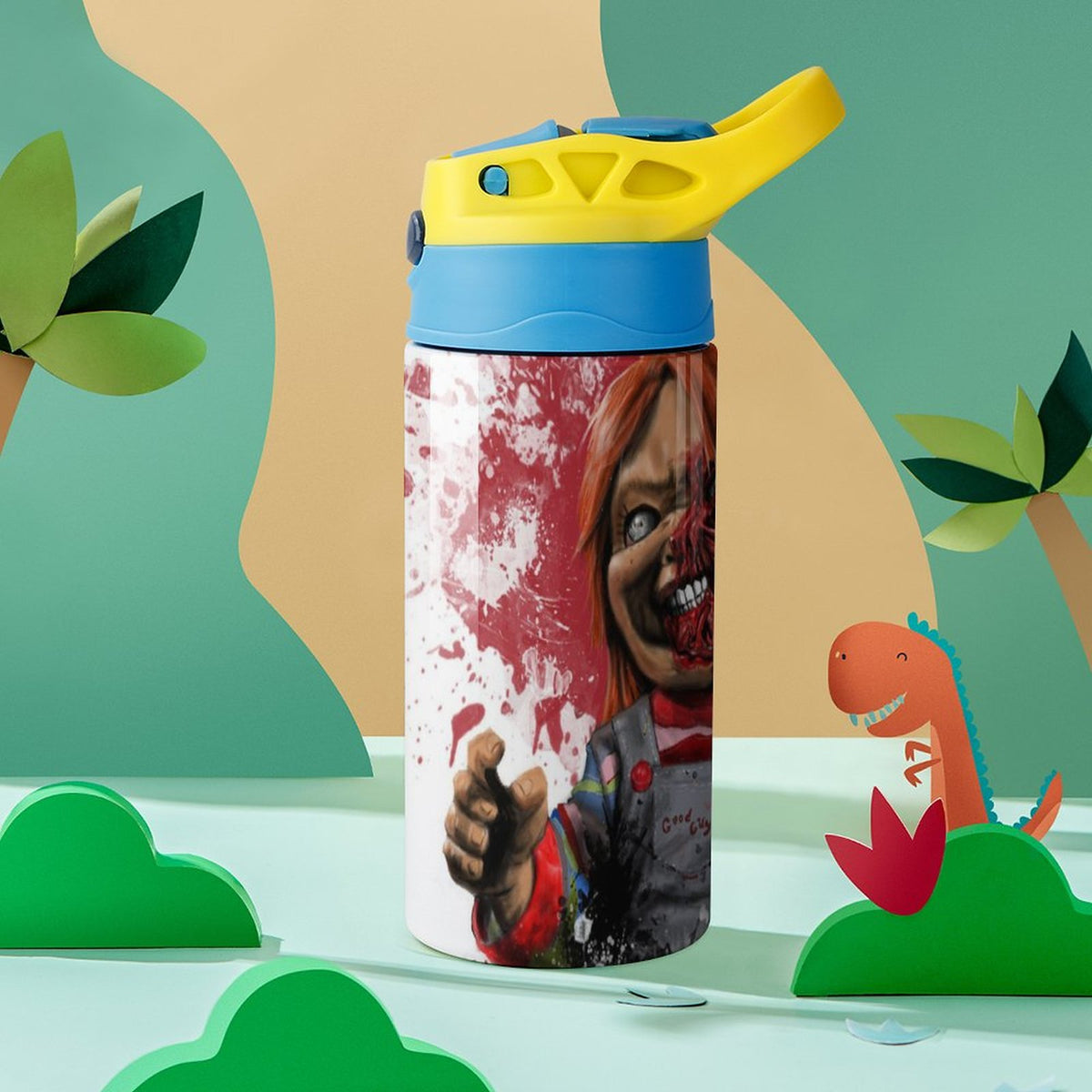Insulated Stainless Steel Water Bottle With Straw K463