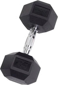 Rubber Coated Hex Dumbbells 55 lb X39113