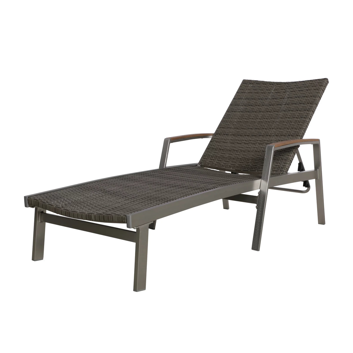 Outdoor Wicker and Aluminum Chaise Lounge T21805