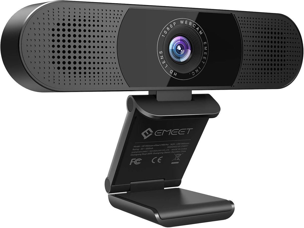 1080P Webcam with Microphone and Speakers E353707
