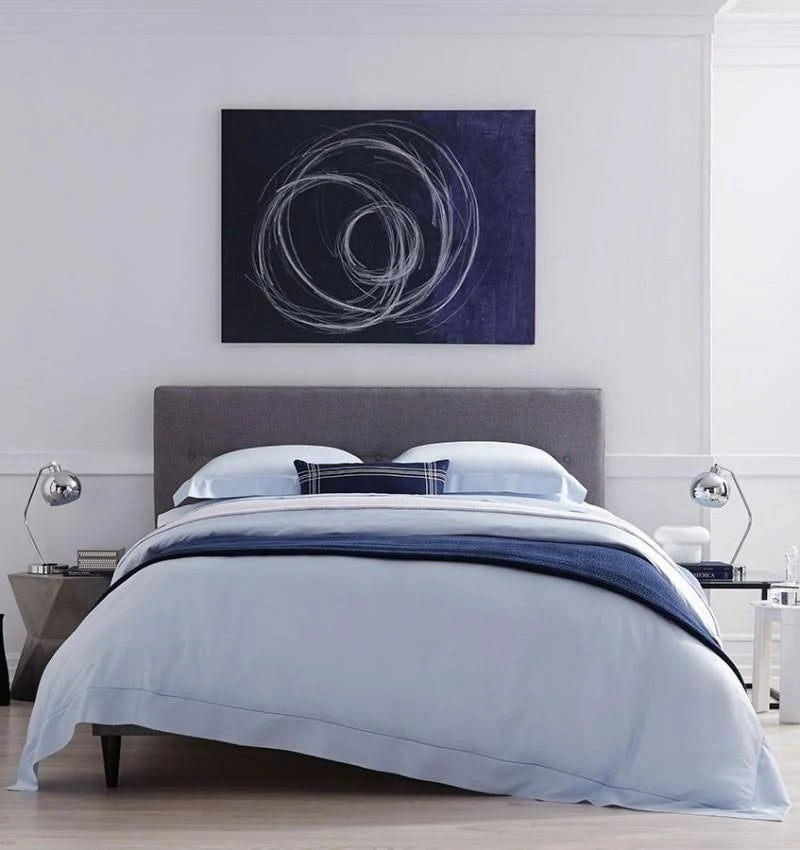 Grey Twin Cotton Fitted Sheet C346372