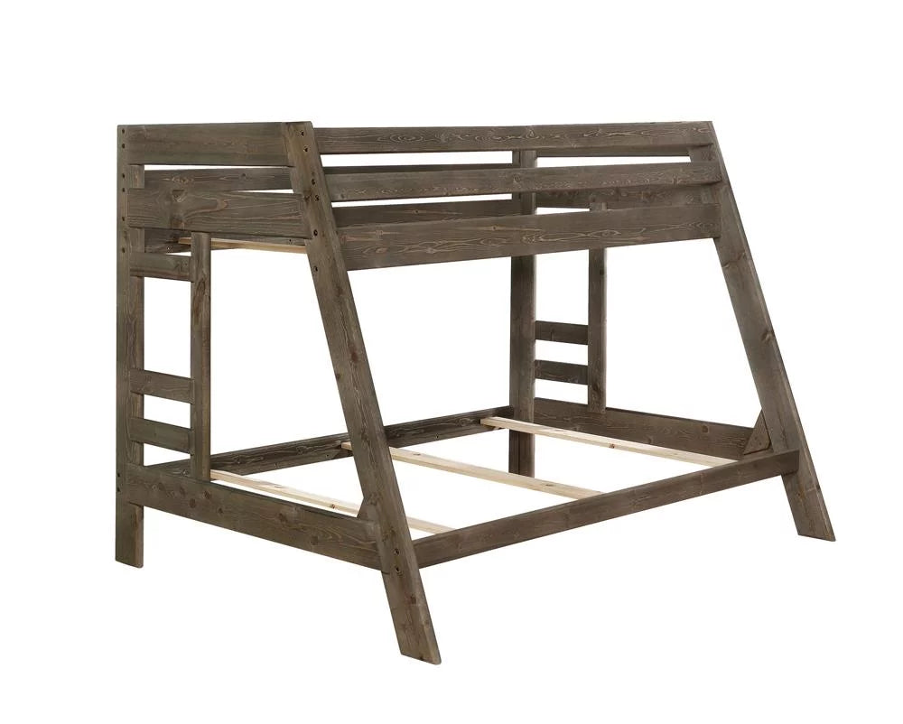 Gun Smoke Twin over Full Bunk Bed C1069