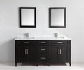 72 in. Double Sink Vanity with Carrara Marble & Mirror V197751