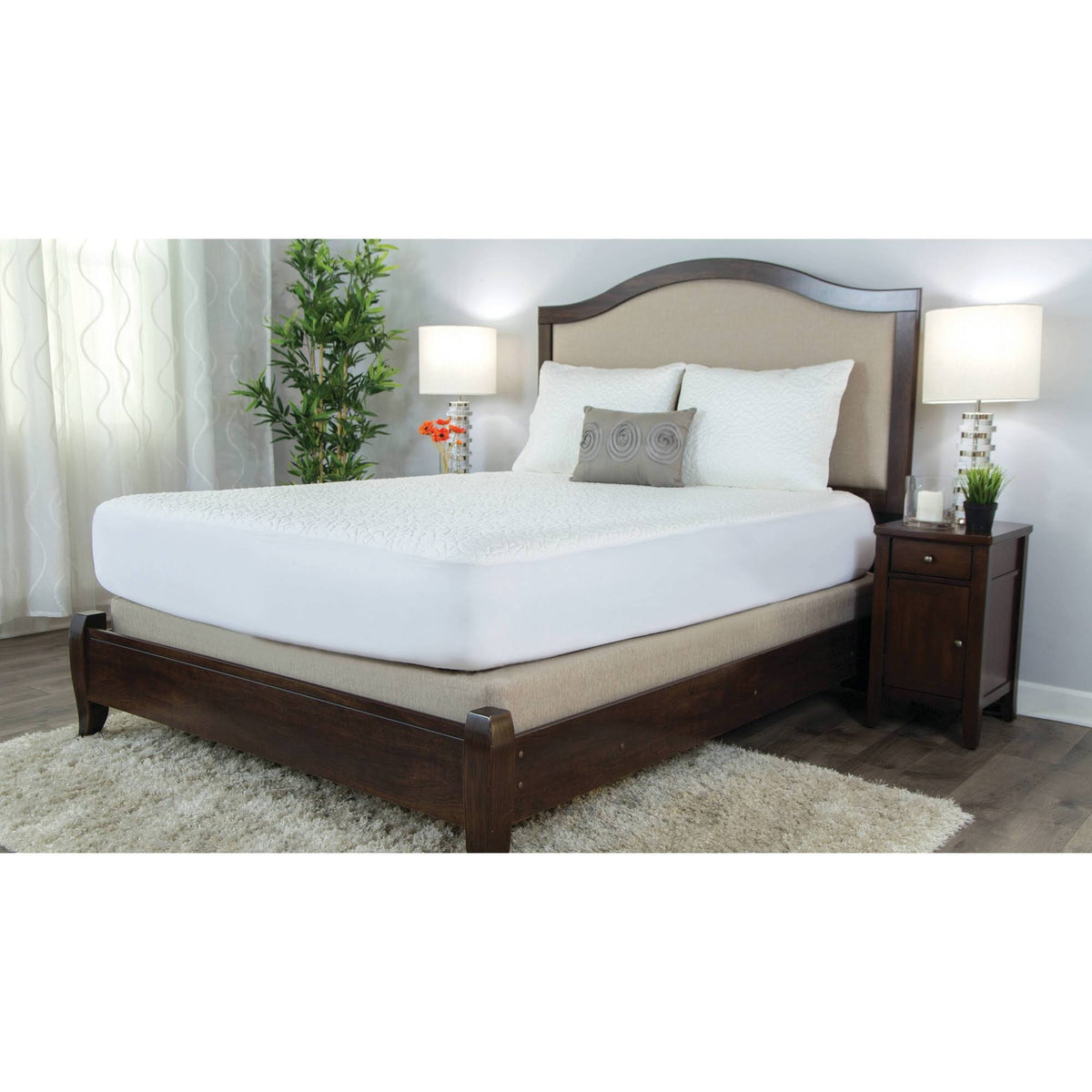 California King Snow Mattress Protector O5888