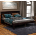 Full Wood Platform Bed Frame with Headboard H10465