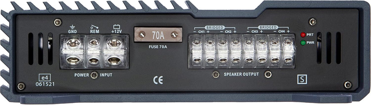 1600 Watt RMS 4-Channel Car Audio Amplifier with Installation Kit Bundle C860