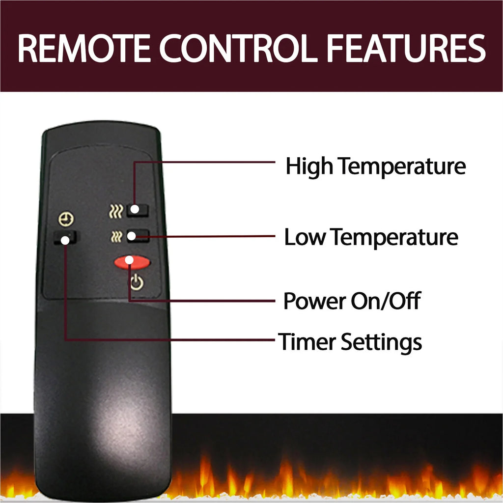 Electric Fireplace Heater with Cherry TV Stand N813