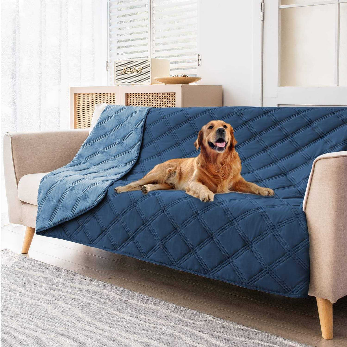 Waterproof Reversible Dog Bed Cover Pet Blanket F34552