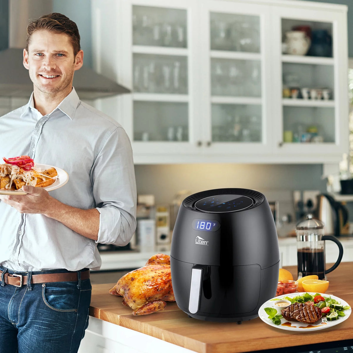 6.9qt 1700W Air Fryer with Basket G335