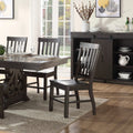 Rustic Walnut Side Chair Set of 2 F738919