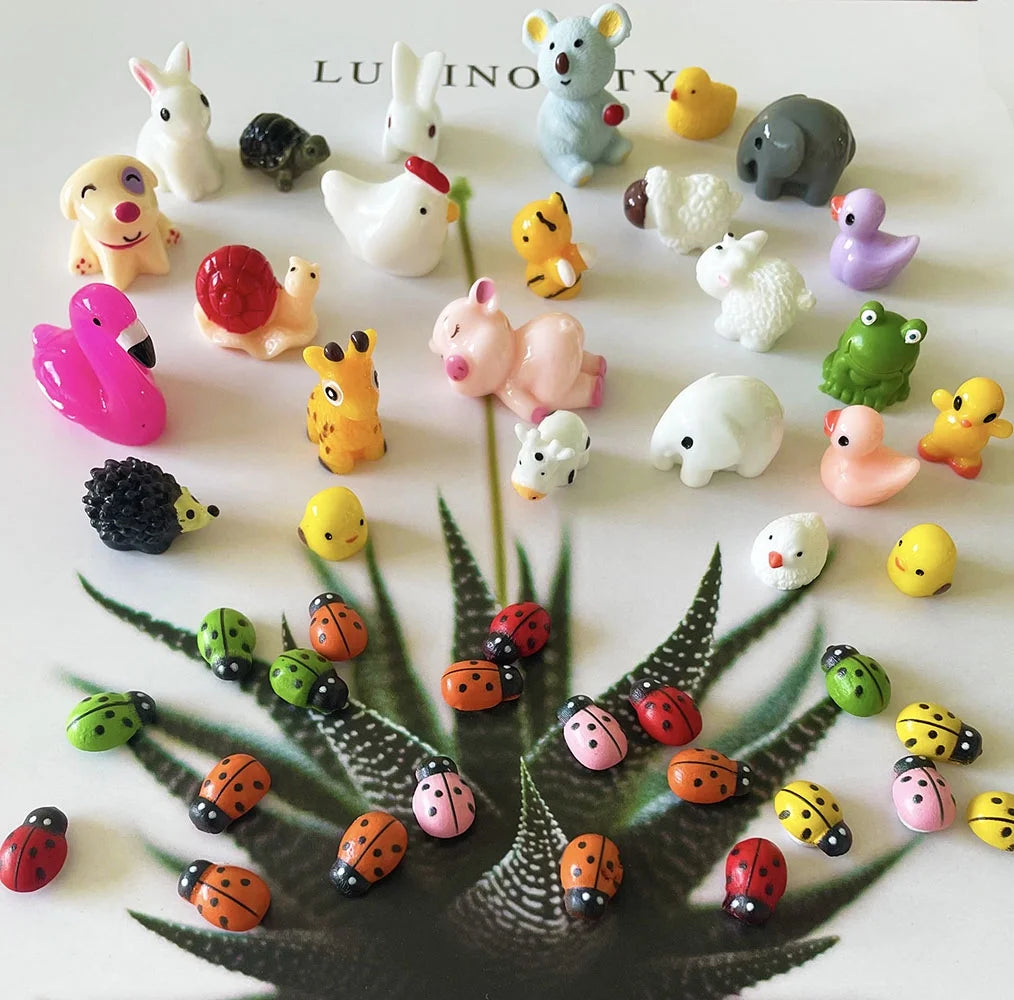 45Pcs Multicolor Miniature Fairy Garden Accessories L1514