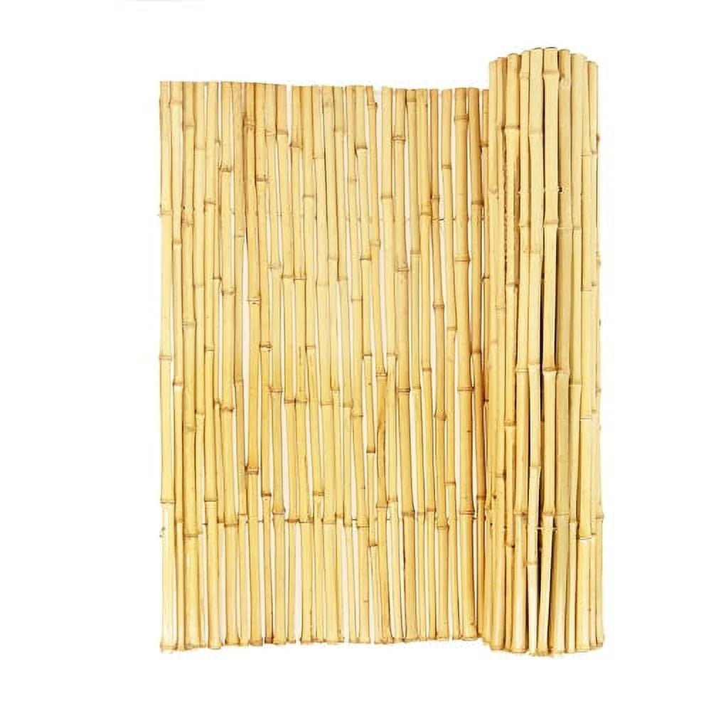 Natural Bamboo Fencing Garden Screen Rolled Fence Panel 3/4 D x 4' H x 8' L O9531