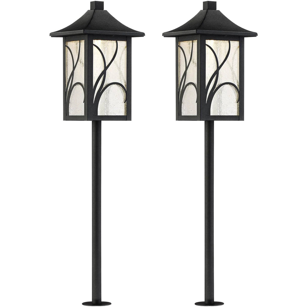 Black LED Landscape Path Light Set of 2 G223485